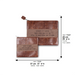 PU Leathere Fabric Velvet-Texture Talit & Tefilin Set 37 cm - Dark brown