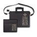 Leatherette Fabric Talit & Tefilin Set 38*31 cm - Black with Embossed Letters
