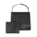 Leather Tallit & Tefillin Set 33x37 cm - Black