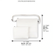 Leather Tallit & Tefillin Set 33x37 cm - White