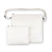 Leather Tallit & Tefillin Set 33x37 cm - White