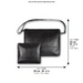 Leather Tallit & Tefillin Set 29x38 cm - Black