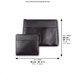 Leather Tallit & Tefillin Set 29x38 cm - Black