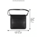 Leather Tallit & Tefillin Set 33x37 cm - Black