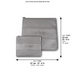 Leather Tallit & Tefillin Set 33x37 cm - Gray