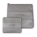 Leather Tallit & Tefillin Set 33x37 cm - Gray