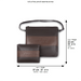 Leather Tallit & Tefillin Set 33x37 cm - Brown