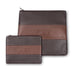 Leather Tallit & Tefillin Set 33x37 cm - Brown