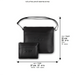 Leather Tallit & Tefillin Set 33x37 cm - Black