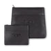 Leather Tallit & Tefillin Set 33x37 cm - Black