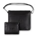 Leather Tallit & Tefillin Set 33x37 cm - Black