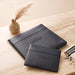 Leather Tallit & Tefillin Set 33x37 cm - Dark Blue