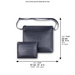 Leather Tallit & Tefillin Set 33x37 cm - Dark Blue