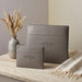 Leather Tallit & Tefillin Set 33x37 cm - Gray