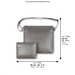 Leather Tallit & Tefillin Set 33x37 cm - Gray