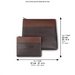 Leather Tallit & Tefillin Set 33x37 cm - Brown