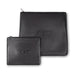 Leather Tallit & Tefillin Set 33x37 cm - Black