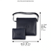 Leather Tallit & Tefillin Set 33x37 cm - Dark Blue