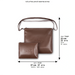 Leather Tallit & Tefillin Set 33x37 cm - Brown