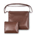 Leather Tallit & Tefillin Set 33x37 cm - Brown