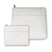 Leather Tallit & Tefillin Set 33x37 cm - White