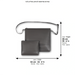 Leather Tallit & Tefillin Set 33x37 cm - Gray