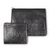 Leather Tallit & Tefillin Set 29x38 cm - Black