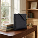 Leather Tefillin Bag 27x25 cm - Dark Blue