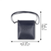 Leather Tefillin Bag 27x25 cm - Dark Blue