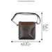 Leather Tefillin Bag 27x25 cm - Brown