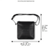 Leather Tefillin Bag 27x25 cm - Black