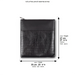 Leather Tefillin Bag 27x25 cm - Snake Black