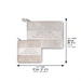 PU Leathere Fabric Velvet-Texture Talit & Tefilin Set 37 cm - Brown/grey
