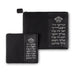 Leatherette Tallit - Tefillin Set 36*29 cm Black with Embossed Letters
