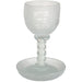Crystal Kiddush Cup 16 cm Contain 100ml // 3.4oz - Matte