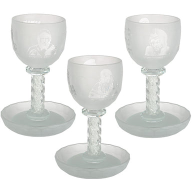 Crystal Kiddush Cup 16 cm Contain 100ml // 3.4oz - Matte