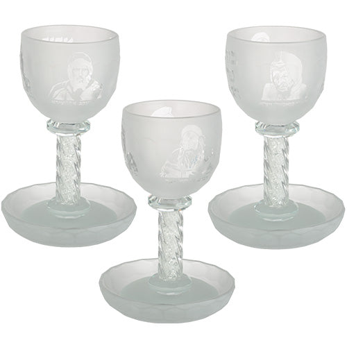 Crystal Kiddush Cup 16 cm Contain 100ml // 3.4oz - Matte