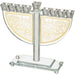 Crystal Menorah 23 cm with Metal Plaque