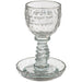 Crystal Kiddush Cup "Blessing" 16 cm Contain 100ml // 3.4oz