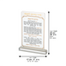 Seder Kidush Ashkenazi Card with Stand