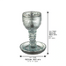Crystal Kiddush Cup "Blessing" 16 cm Contain 100ml // 3.4oz - Silver