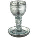 Crystal Kiddush Cup "Blessing" 16 cm Contain 100ml // 3.4oz - Silver
