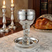 Crystal Kiddush Cup "the Bible Rivers" 16 cm Contain 100ml // 3.4oz - Silver