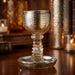 Crystal Kiddush Cup "the Bible Rivers" 16 cm Contain 100ml // 3.4oz - Gold