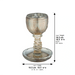 Crystal Kiddush Cup "the Bible Rivers" 16 cm Contain 100ml // 3.4oz - Gold
