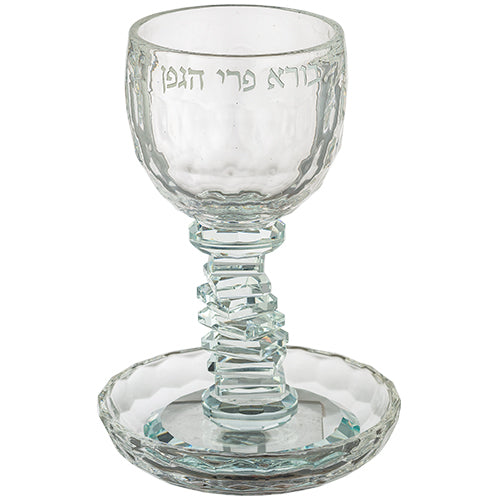 Crystal Kiddush Cup 16 cm Contain 100ml // 3.4oz