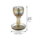 Crystal Kiddush Cup 16 cm Contain 100ml // 3.4oz - Gold