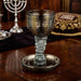 Crystal Kiddush Cup 16 cm Contain 100ml // 3.4oz - Black