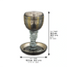 Crystal Kiddush Cup 16 cm Contain 100ml // 3.4oz - Black