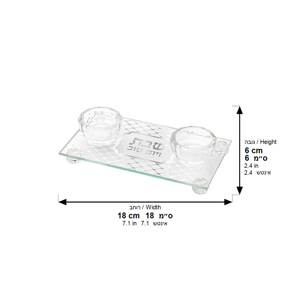 Glass Candlesticks 17*10 cm